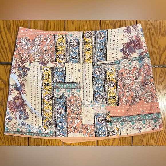 NWOT Free People Mad Love Wrap Mini Skirt, size 12 - Picture 6 of 7